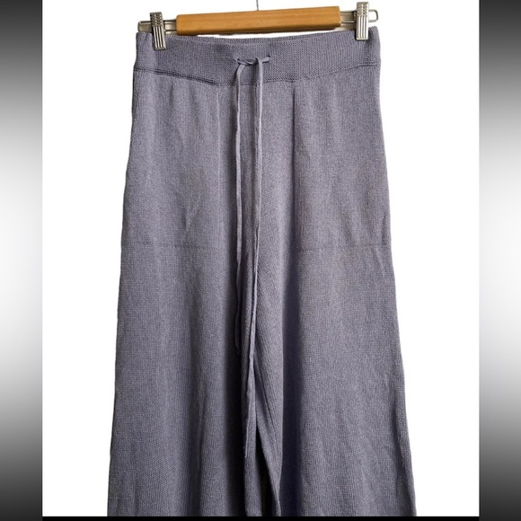 Free People Beach Living In This Sweater Jogger Pant  XS Knit Linen Pleated Hem - Picture 4 of 9